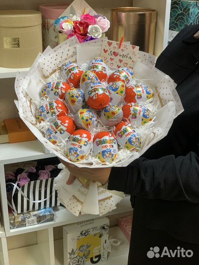 Сладкие букеты из конфет