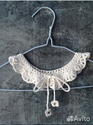 Съемный воротничок, связанный крючком