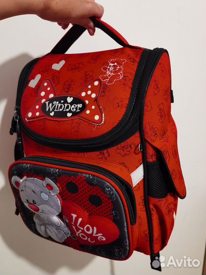 Рюкзак с папкой школьный