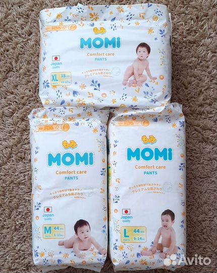 Подгузники трусики momi моми обмен