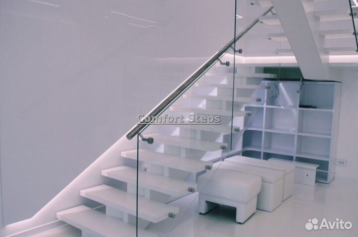 Стеклянные ограждения для лестниц