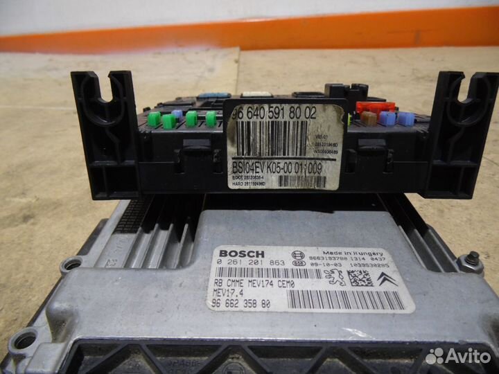 Комплект эбу двс 1,6 еп6 Пежо 308