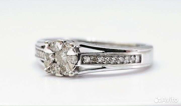 Золотое кольцо с бриллиантами 585 пробы