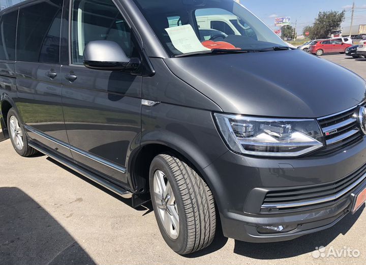 Защита штатного порога VW T5 Multivan 2003-2009 тр