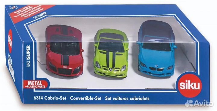 Siku 6314 Набор из 3 кабриолетов