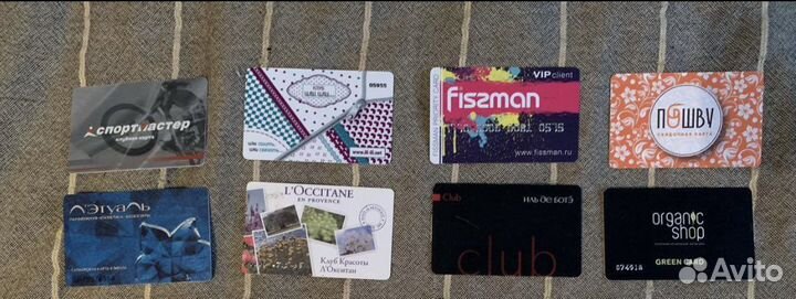 Пластиковые карточки для коллекции