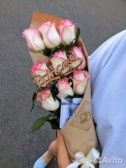 Цветы розы букет