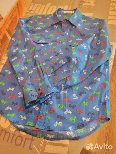 Рубашка на мальчика р.128. Стильная, нарядная