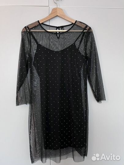 Вечернее черное платье 40 -42