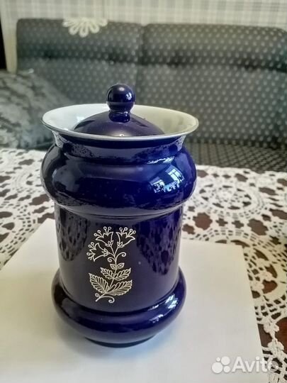 Сервиз чайный Тонкий фарфор-лфз Кобальт