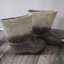 Валенки с галошами детские