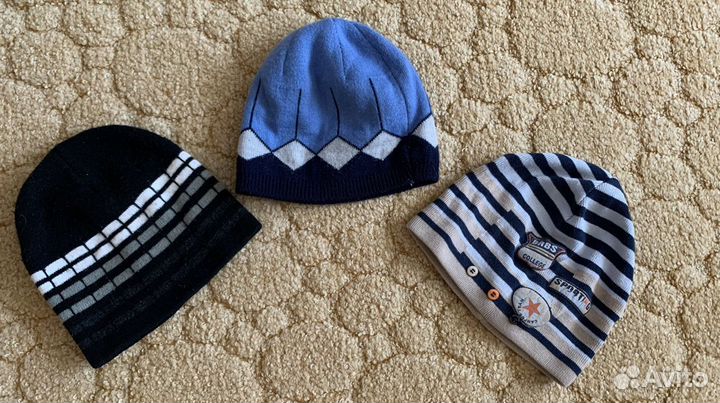 Шапка на мальчика 50-52