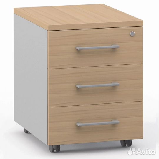 Комплект письменный стол с тумой + кресло