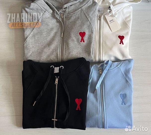 Зип Худи Ami Paris (3 Цвета)