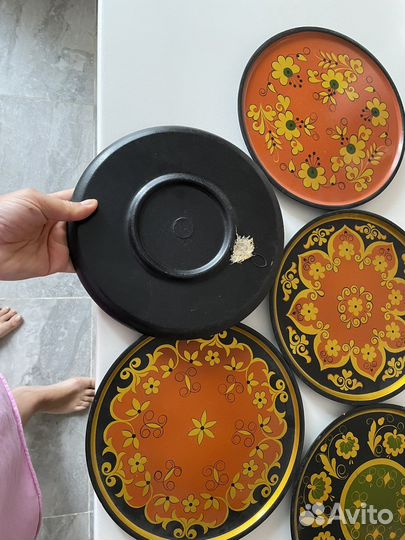 Декоративные тарелки на стену дерево