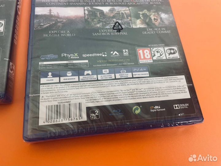 Metro Exodus PS4 диск (новый)