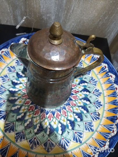 Кофейник медь