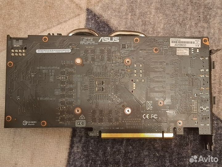 Видеокарта asus EX-GTX1060-6G