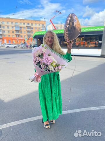 Букеты с гортензией. Микс. Цветы. Доставка