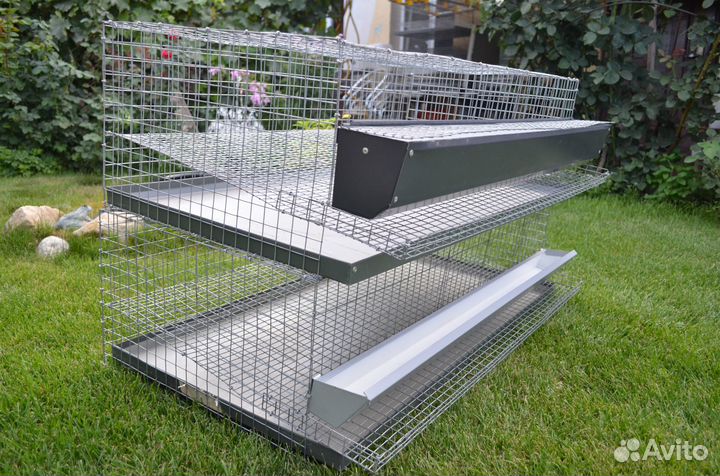 Клетки, кормушки и поддоны для перепелов