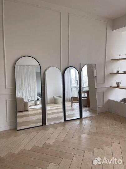 Зеркало настенное круглое арка арочное напольное