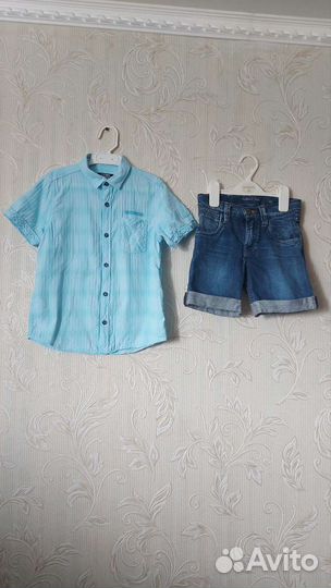 Костюм шорты на мальчика 116см