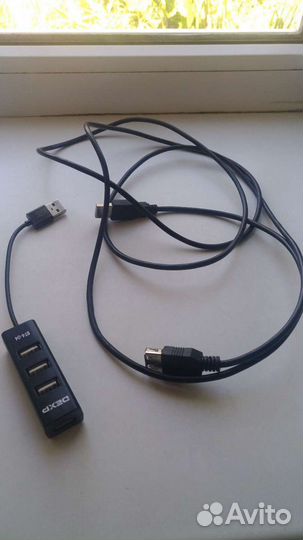 USB-разветвитель для флешки и устройства 4 порта