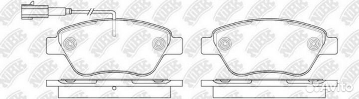 Nibk PN0211W Колодки торм. пер