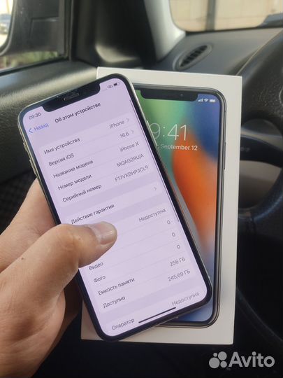 iPhone X, 256 ГБ