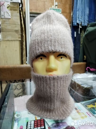 Комплект шапка и снуд женский