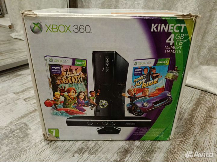 Xbox 360S 320Gb FreeBoot Kinect 54 Игры Геймпад