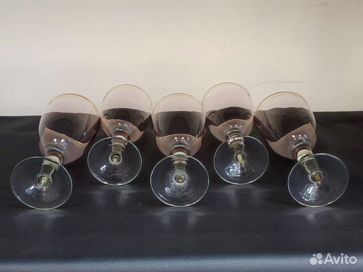 Бокалы фужеры марганцевое стекло 200 мл 5 шт