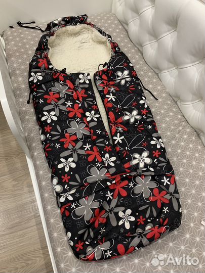 Конверт в коляску зимний трансформер 85-110 см