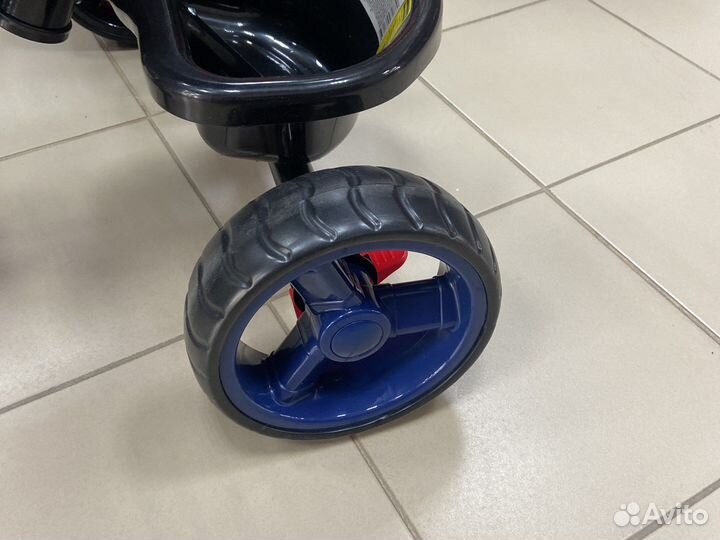 Велосипед с ручкой werter berger Premium синий