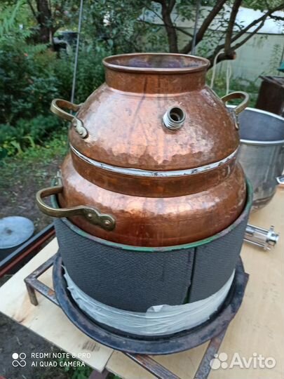 Аламбик вискарный 25л с узлом отбора по пару и жид