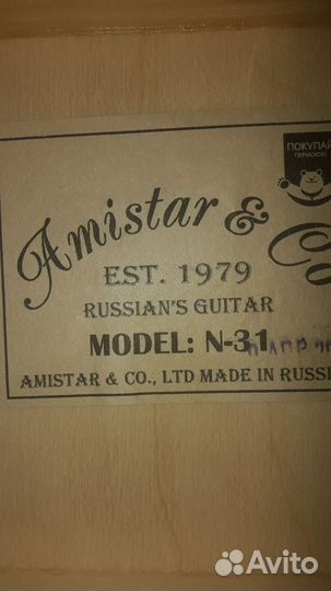 Аккустическая гитара Amistar & Co N-31