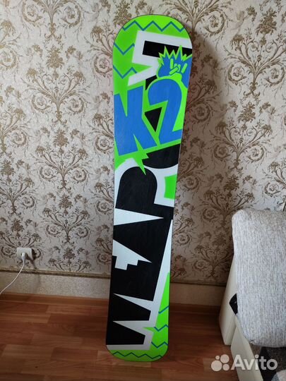 Сноуборд K2 155 + крепления Head nx fay black