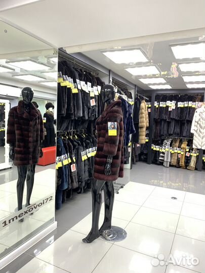 Шуба норковая б/у vitaniotis 46-48р поперечка без