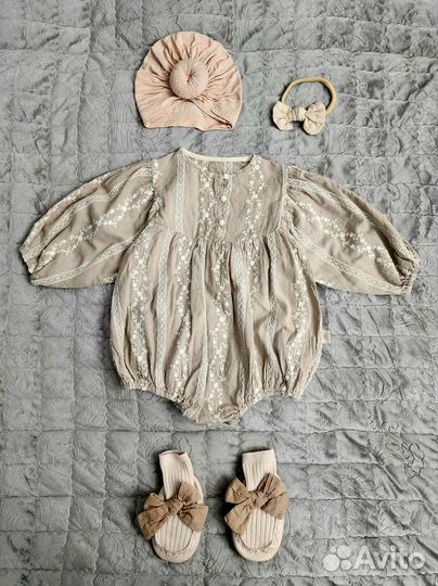 Платье боди для девочки 74