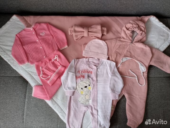 Детские вещи пакетом на девочку 56-68