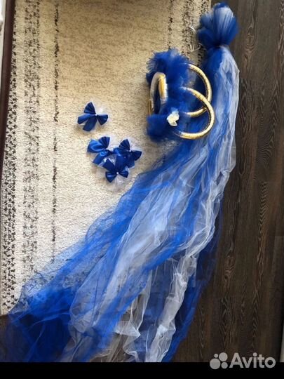 Свадебный комплект украшений на автомобиль