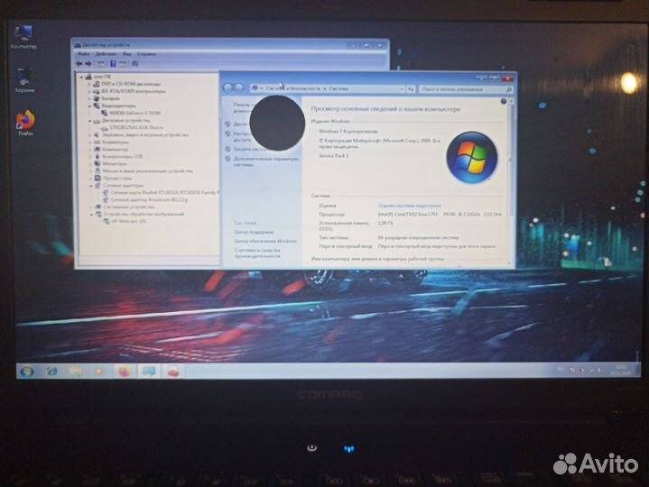 Ноутбук HP compaq cq71 рабочий