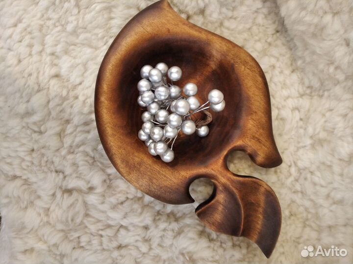 Конфетница декоративная (деревянная рыбка)