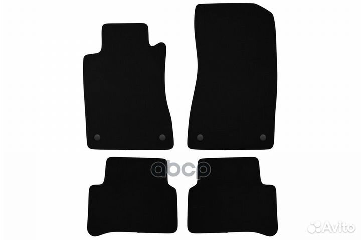 Коврики в салон 4 шт текстиль Econom klever0134