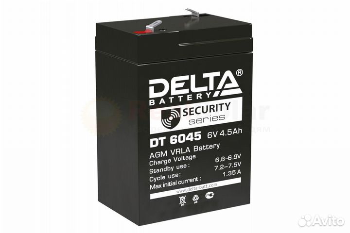 Аккумулятор ибп delta DT 6045 6V 4.5Ah