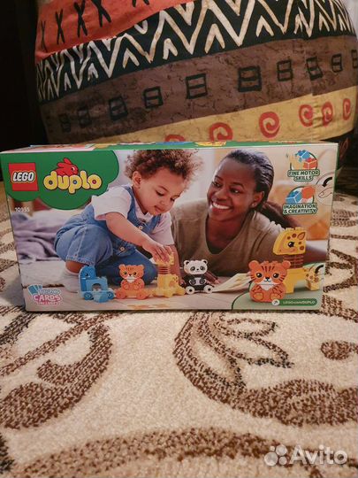 Lego duplo новый Поезд животных
