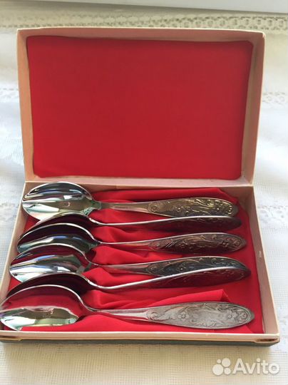 Ложки десертные (ссср). Мельхиор