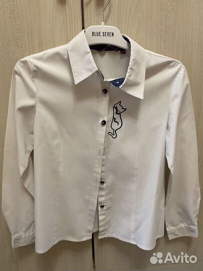 Рубашка школьная для девочки 134