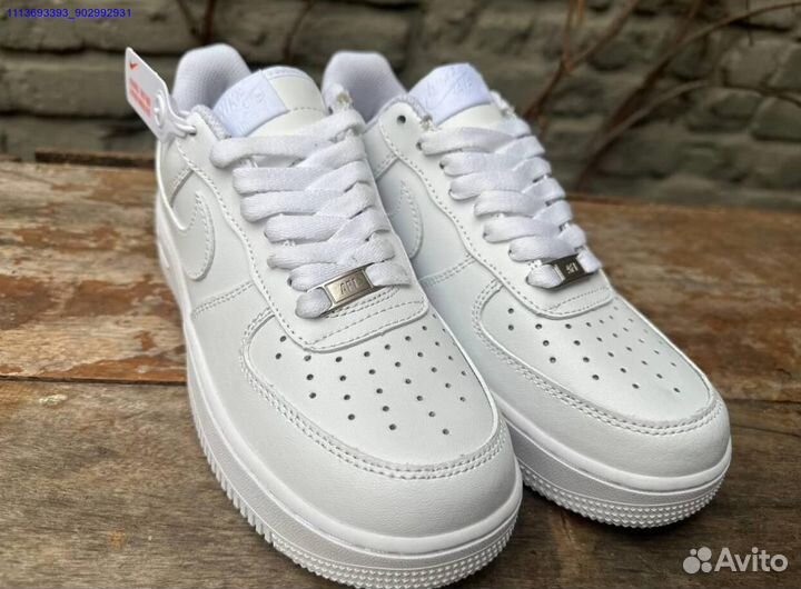 Nike AIR force 1 LOW белые женские хит