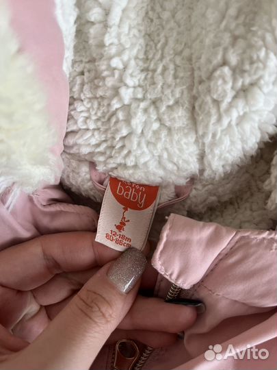 Парка для девочки 80-86 размер